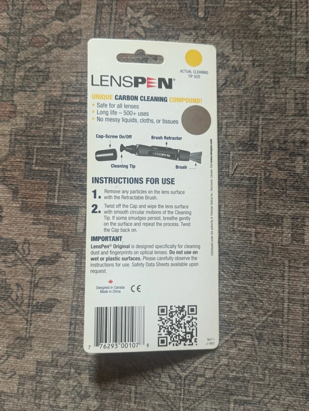 Lens Cleaner‎ (Black) – Lenspen Professional Optical Cleaner